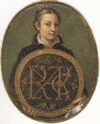Sofonisba Anguissola Self-Portrait Holding a Medallion with the Letters of her Father s Name, Sweden oil painting artist